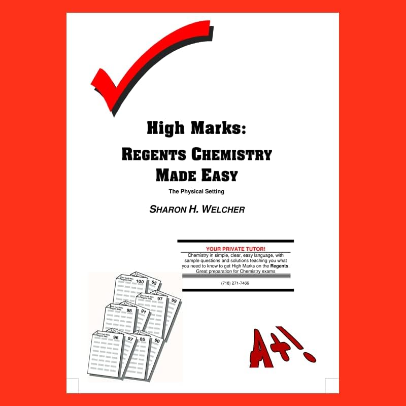 High Marks: Regents Chemistry Made Easy; the Physical Setting - | 9780971466241 | Amazon.com.au ...