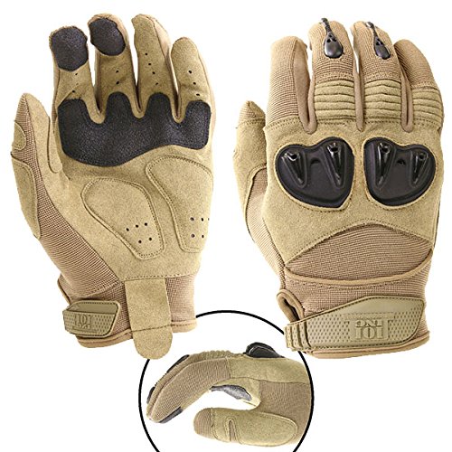 Gants d'intervention Ranger sable parfaits pour le bivouac et l'airsoft en terrain aride
