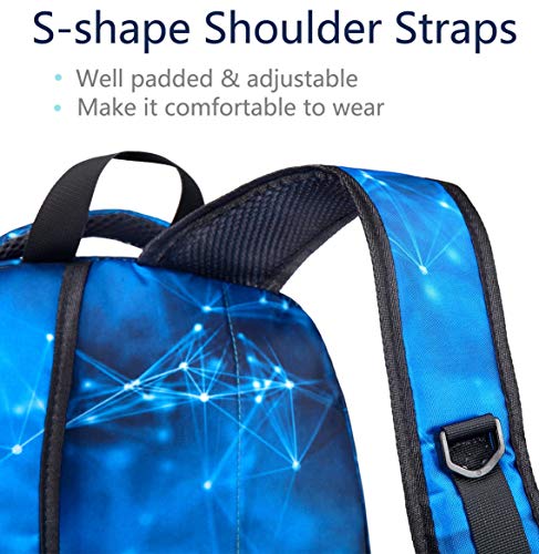 Bluefairy Boys Backpack For Kids Elementary School Bags Kindergarten Middle School Bookbags Lightweight Durable Girls Gift (Stars,Blue) #TOP5