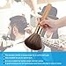 Neck Duster, Large Hair Cutting Neck Duster Brush Long Handle Broken Hair Sweep Brush Soft Neck Face Cleaning Hairbrush Barber Accessories for Salon or Home Use(Wooden)