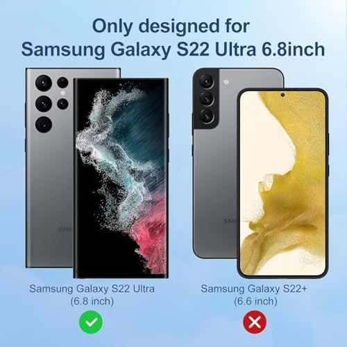 Image of SHILD Silicone - (2 Pack Screen Protector Guard for Samsung S22 Ultra (6.8-inch Screen Size) | Transparent Screen Guard For Galaxy S22 Ultra Fingerprint Support /S PEN Compatible /HD