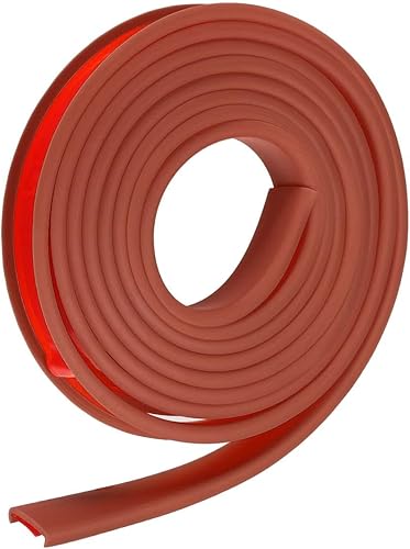 Miniatura 3 de uxcell Bandas de borde de muebles en forma de U, borde flexible autoadhesivo de 6.6 ft, protectores de borde TPE de 0.197 x 0.630 in para gabinetes