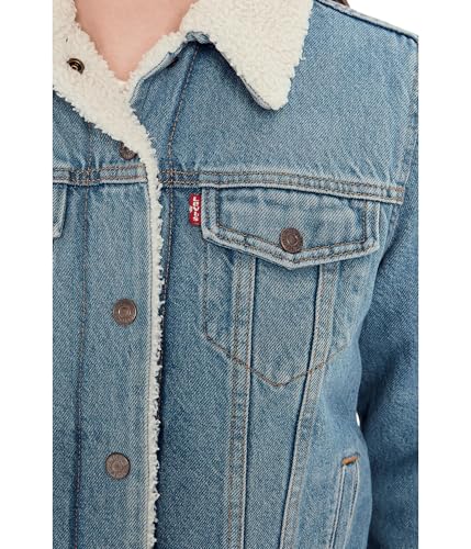Image of Levi's Women's Original Sherpa Trucker Jackets (Standard and Plus)