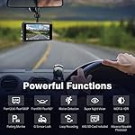 Miden S7 2.5K Dash Cam Front and Rear,64G SD Card,1600P+1080P FHD Dual Dash Camera for Cars,176°+160° Wide Angle,3.2'' IPS Screen Dashcam,G-Sensor,Loop Recording,WDR,Night Vision,24H Parking Monitor - Image 2