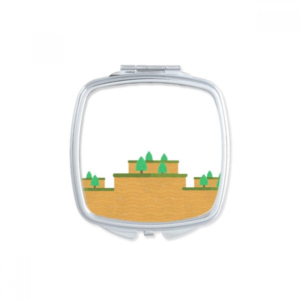 Miroir de poche compact pixel pour éviter les bavures de maquillage
