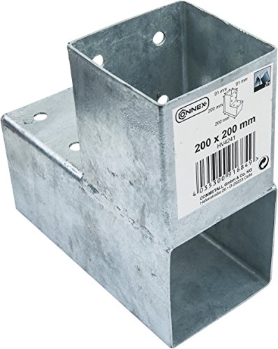 Connex HV4241 Pfostenecke, 91 x 91 mm, Holz, Silber