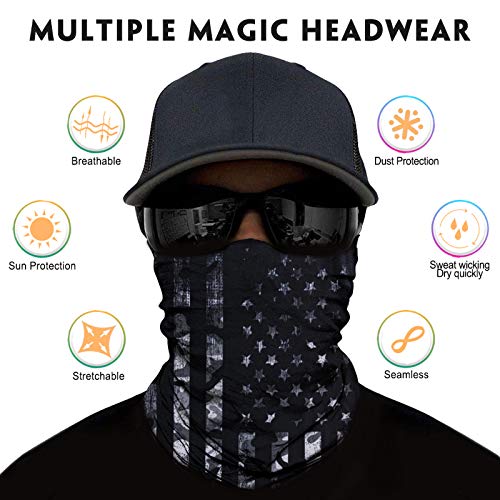 Neck Gaiter Mask, Sun Mask, Rave Bandana Face Mask, Seamless Face Scarf, Headband For Men Women (A-Flag 3) #TOP1