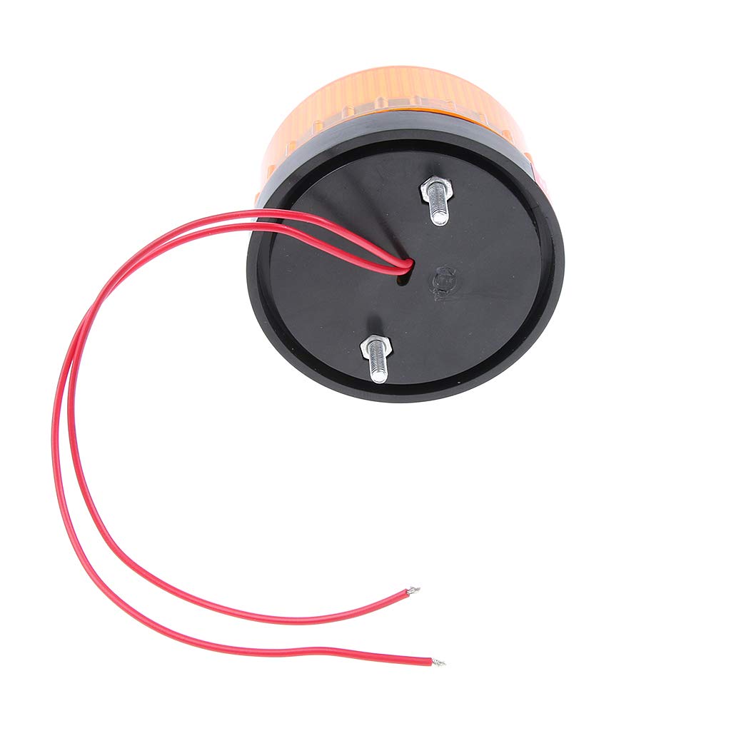 B Baosity 220V Gyrophare Balise de Signalisation Lumineuse LED Lampe d'Avertissement Clignotant Eclairage d'urgence Voiture 72mm