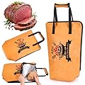 Whaline BBQ Blanket for Resting Meat Insulated Smoker Grilling Bag with Handle 21 Inch Large Brisket Beef Pork Turkey Reusable Bag Barbecue Accessories Gift for Men BBQ Lovers Party Favor