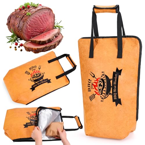 Bolsa aislante para carne BBQ Whaline con asa 21 pulg miniatura 1