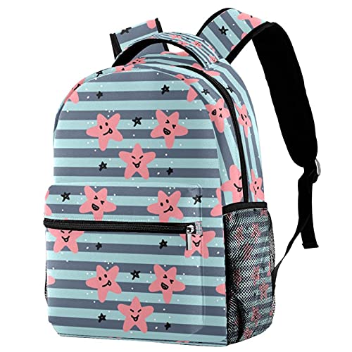Sac à dos pour homme dynamique et femme active au motif étoiles colorées