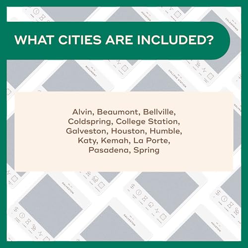 Image of Reach International Outfitters Houston Adventure Bucket List - 50 Scratch-Off Cards for Outdoor Activities, Tourist Attractions, and Landmarks Guide for Exploring Houston