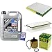 Produktbild Filter Set Inspektionspaket 5 Liter Liqui Moly Motoröl Top Tec 4600 5W-30 MANN-FILTER Innenraumfilter Luftfilter Ölfilter