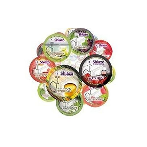 10 x 100 Gramm Shiazo Shisha Dampfsteine Shisha Hookah Sheesha Huka Aromen Non Tabak Multipack (ohne Nikotin)