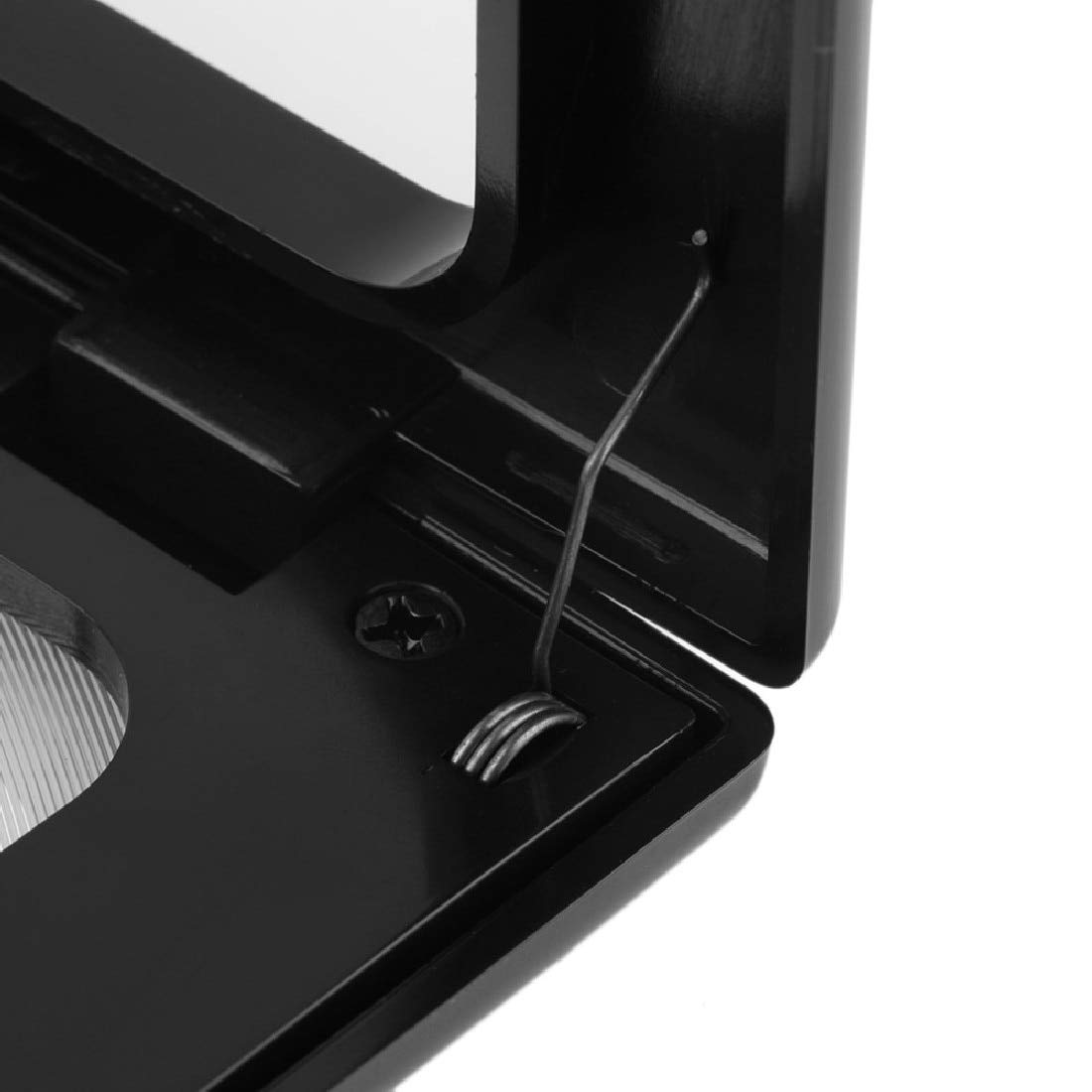 Tools 3X Faltbare Lupe zum Lesen mit 4 LED-Leuchten, ultradünne A4-Ganzseiten-große PVC-Lupe, freihändige Vergrößerung