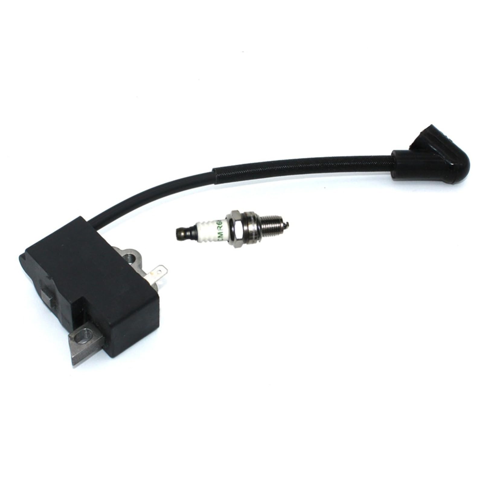 DUNLAP Modulo Bobina di accensione Candela CMR6H Adatto for Stihl FS70 FS70R FS70C FS70R FS70RC decespugliatore Tagliaerba Magneto Parti #41444001319