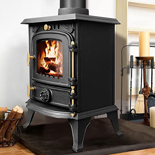 NRG Defra 4.5KW Eco Design Stove MultiFuel Cast Iron Fireplace Portable