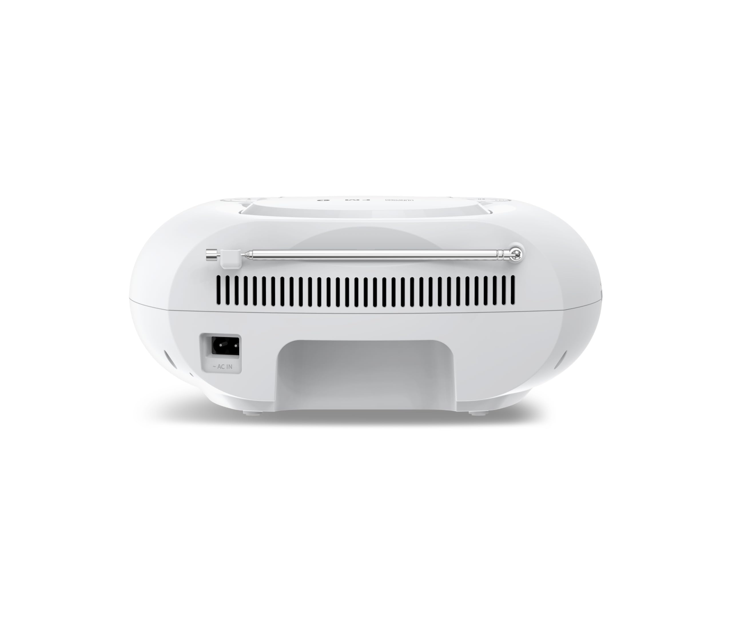 Philips TAZ2000 CD Soundmachine portatile CD con Radio FM, Bluetooth 6.0, Riproduzione USB, Ingresso audio, Boost bassi dinamici, Altoparlanti stereo 6W, CA/Batteria, Maniglia – Argento