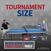 JOOLA Indoor 15mm Ping Pong Table with Quick Clamp Ping Pong Net Set - Single Player Playback Mode - Regulation Size Table Tennis Table - Compact Storage Ping Pong Table