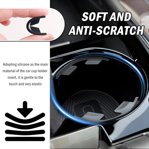 Insertos de silicona para portavasos de auto 6 piezas miniatura 3