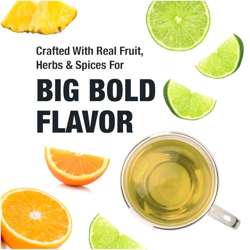 Image of Tiesta Tea - Limeade Livin, Loose Leaf, Sweet Lime Herbal Tea, Premium Non-Caffeinated Blend, Make Hot or Iced, Brews Up to 200 Cups, 16 oz Resealable Bulk Pouch