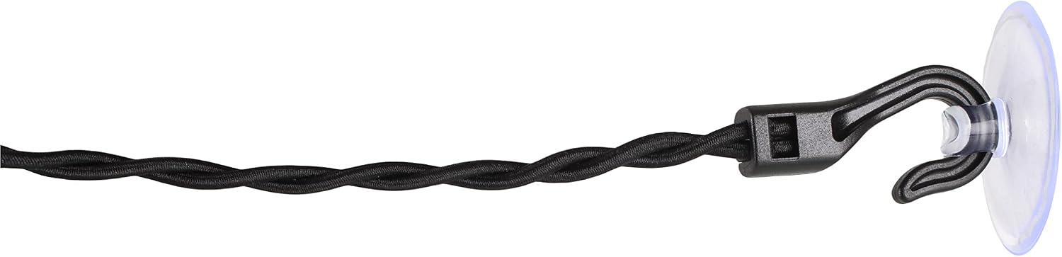 LIFEVENTURE Travel Clothes Line, Black, One Size