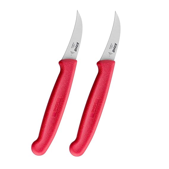 Buy KOHE Curved Paring Knife, Stainless Steel Vegetable & Fruit Cutting