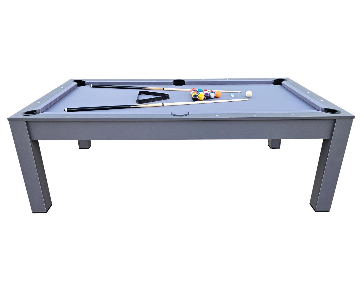 NG Biliardi - Biliardo Giunone (226 cm) - Multifunzione, Tavolo da Pranzo e Ping Pong con Piano di Trasformazione Incluso, Design Moderno, Accessori Completi