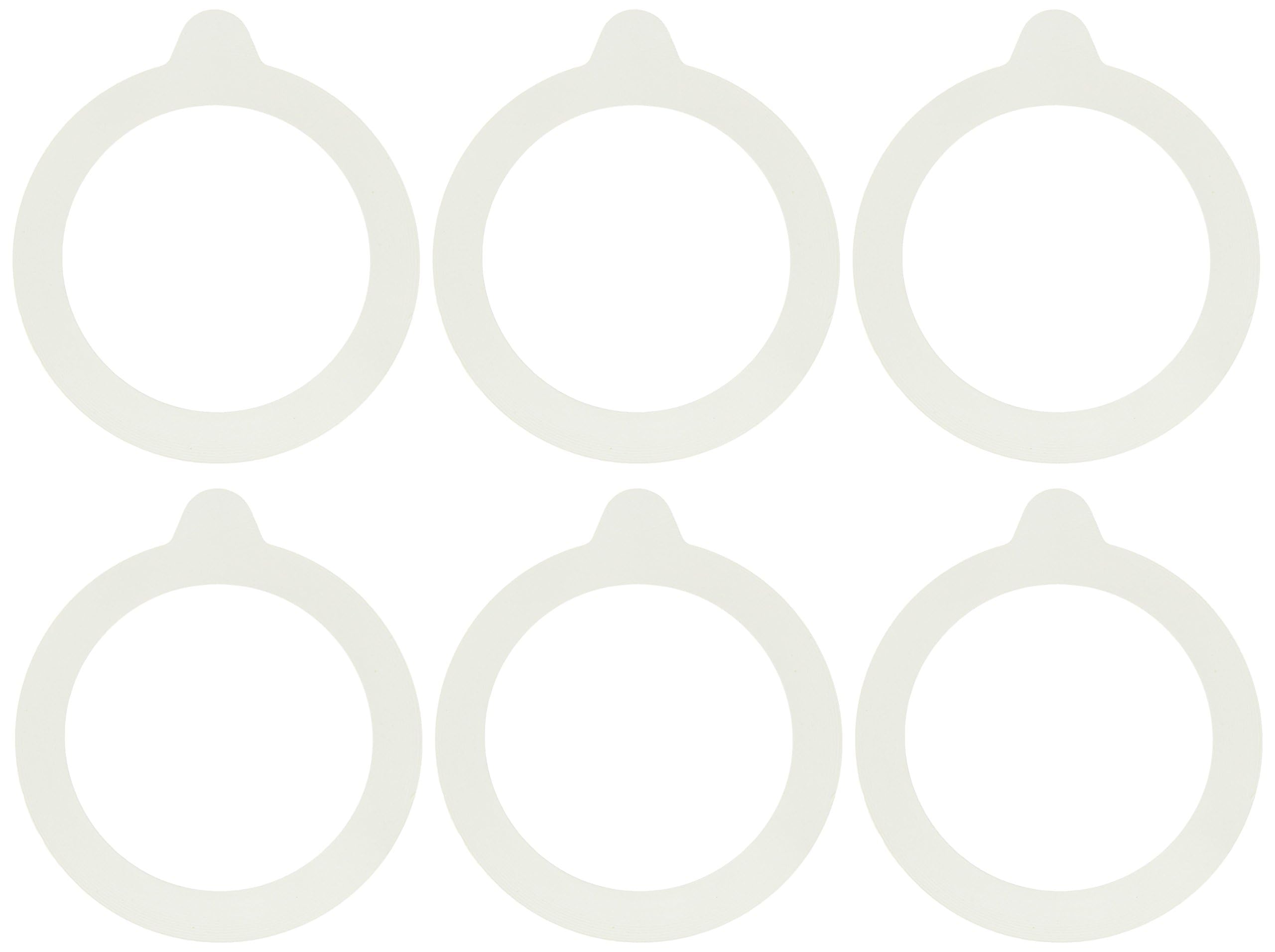 Bormioli Rocco Replacement Rubber Gaskets for Fido Jars, 3.5" Size, Pack of 6