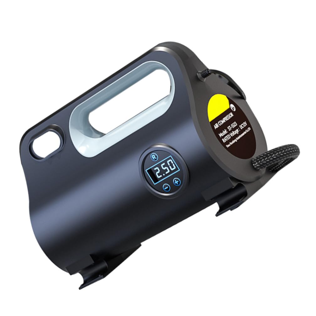 Ciieeo Compressore Aria Portatile per Auto 120w Dc12v Nero ABS