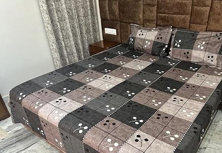 Image of NewDouble Bedsheet with Two Pillow Cover King Size Floral Print