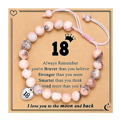 8-21 Year Old Girl Birthday Gifts Sweet Number Heart Bracelet for Daughter/Granddaughter/Niece/Friends