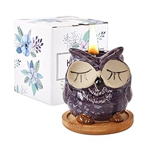 Kinforse Elegant Owl Design Lavende...