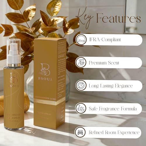 Image of BSOUL Air Freshener Spray 100 ML Pack of 2 Oud Amber | Calming Floral Room & Nature Inspired Fragrance for Car Non-Toxic & Long-Lasting Room Freshener
