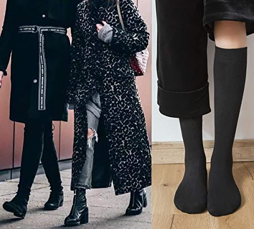 Image of Warm Knee High Socks for Women-Thermal Cotton Socks for Hiking,Work,Winter,Gifts