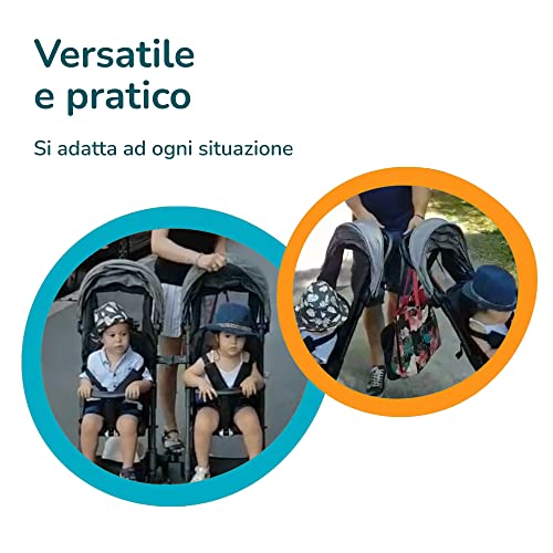 Passeggino Leggero Kinderkraft TIK - Solo 6,5 Kg, Chiusura A Ombrello, Grigio - Foto 10