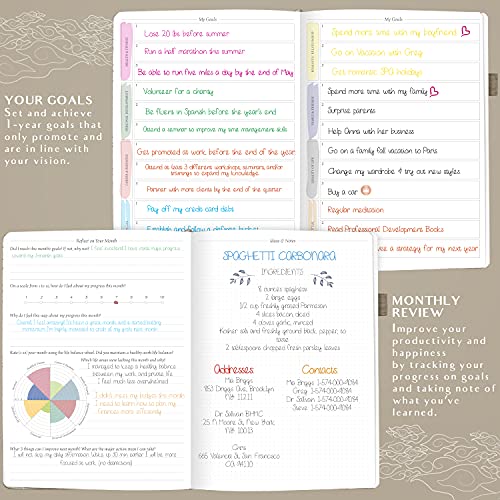 Image of Legend Planner PRO Hourly Schedule Edition - Deluxe Weekly & Daily Organizer with Time Slots. Time Management Appointment Book Journal for Work & Personal Life, Undated, A4 Size Hardcover - Seashell Gold Foil