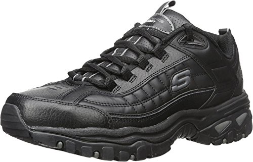 Image of Skechers Men Sneaker Shoes | Athletic Training, Leather and Mesh Upper, Cushioned Insole, Traditional Lace-up, Casual