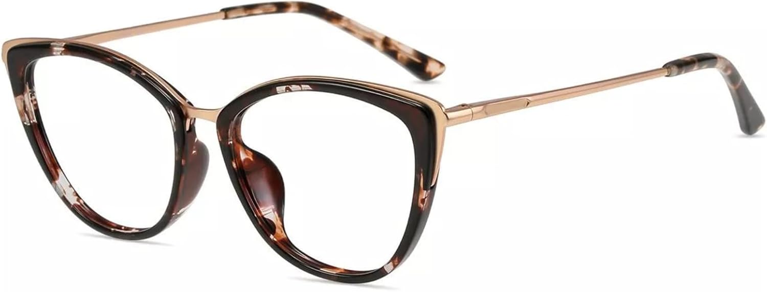 Firmoo Women's Cat Eye Blue Light & Reading Glasses - Quiet Luxury Style Elegant Frame for Computer Office and Reading