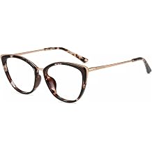 Firmoo Women's Cat Eye Blue Light & Reading Glasses - Quiet Luxury Style Elegant Frame for Computer Office and Reading