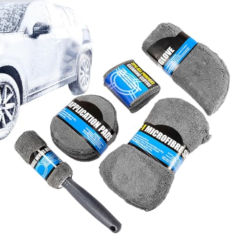 Kit de lavage de voiture avec brosse de nettoyage pour sièges et accessoires auto