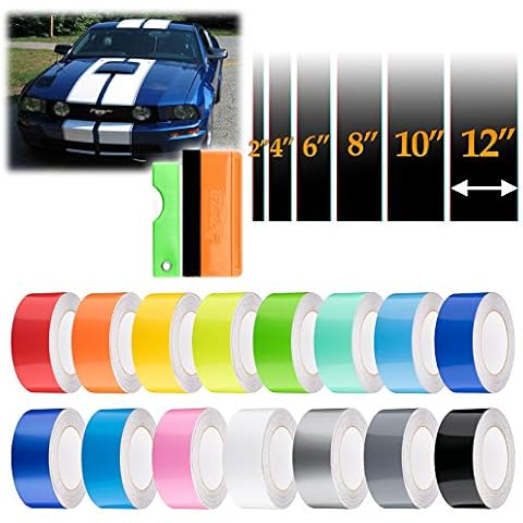 EZAuto Wrap Racing Stripes Vinyl Wrap Cover