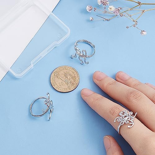 PH PandaHall 6PCS Claw Ring Blank - Image 3