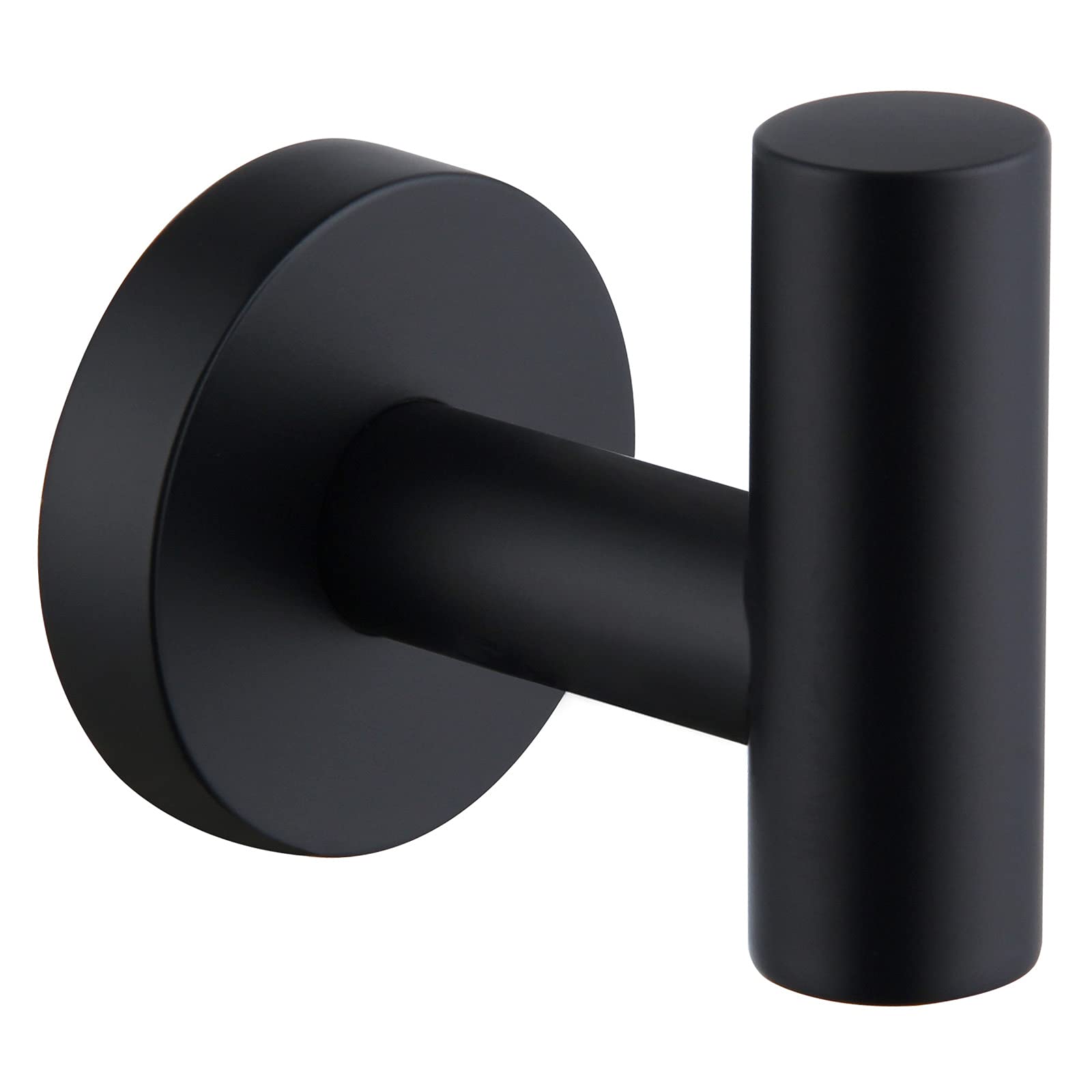 Bathroom Towel Hook Matte Black, Angle Simple Stainless Steel Shower Towel Holder, Kitchen Towel Hanger, Round Robe Hook for Wall (B08ZJ298MM) Amazon Price History, Amazon Price Tracker