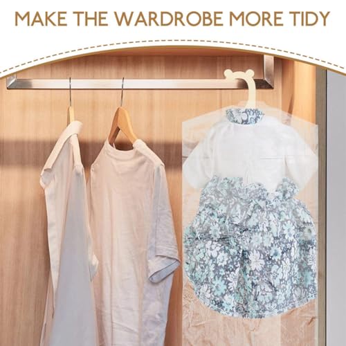 VOSAREA 40pcs Plastic Clothing Storage Bag Garment Covers for Travel Home Dry Cleaning2