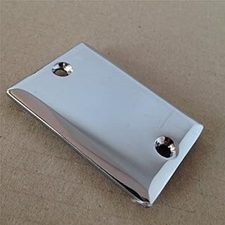 NBX- Tampa de reservatório de fluido cromado para superfície lisa compatível com Kawasaki Ninja 250/Ninja 500/Vulcan 750/Vulcan 900/Yamaha Virago 700/Virago 1000