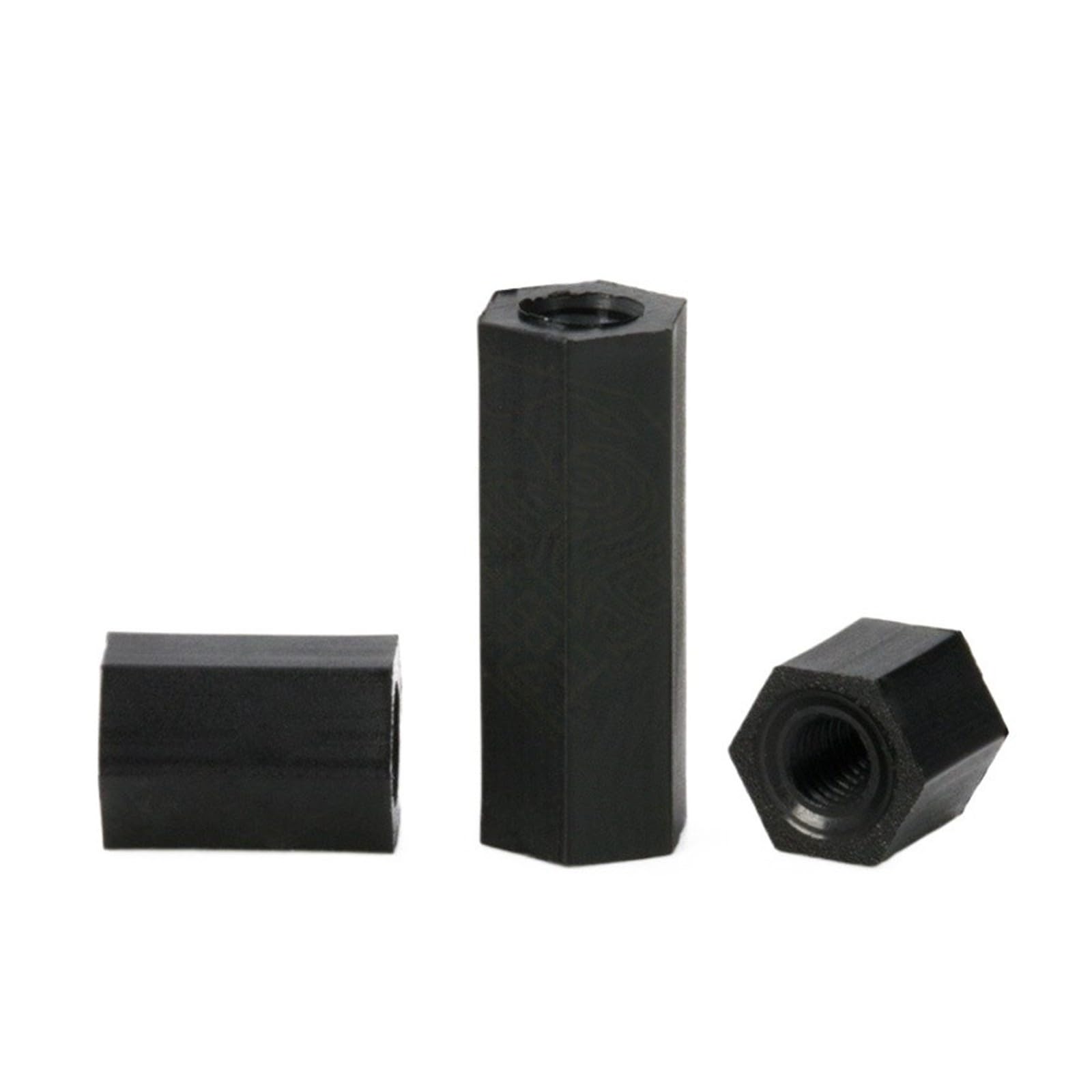 20/50PCS M2.5 M3 M4 PCB Spacer Nylon Black Hex Female Standoff