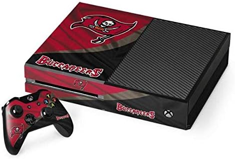 Skinit Decal Gaming Skin Compatible with Xbox One Console and Controller Bundle - Officially Licensed NFL Tampa Bay Buccaneers Design
