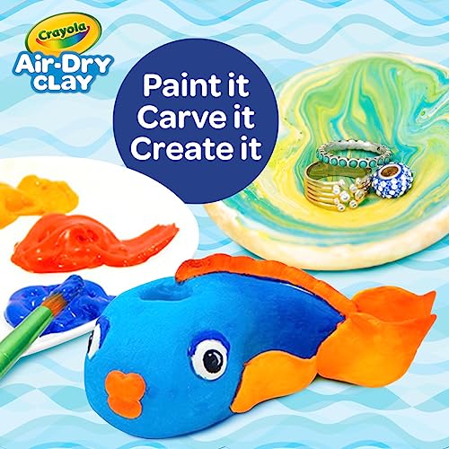 Image of Crayola Air Dry Clay, Classic Colors, Bulk (4) Set of 2.5 lb. Resealable Buckets, Modeling Clay Alternative for Kids