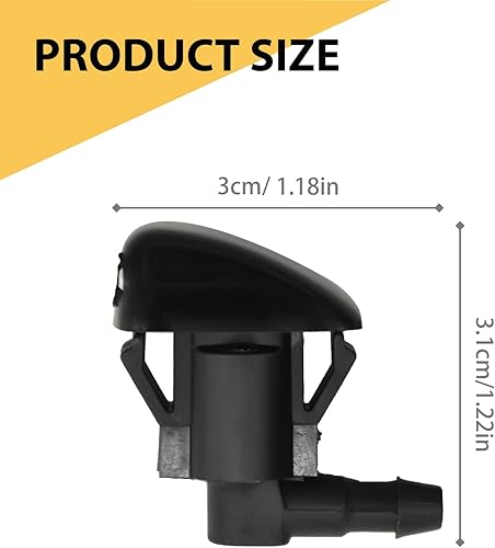 Miniatura 4 de 2 boquillas de limpiaparabrisas compatibles con Chevrolet Traverse, GMC Acadia, Saturn Outlook 25823360